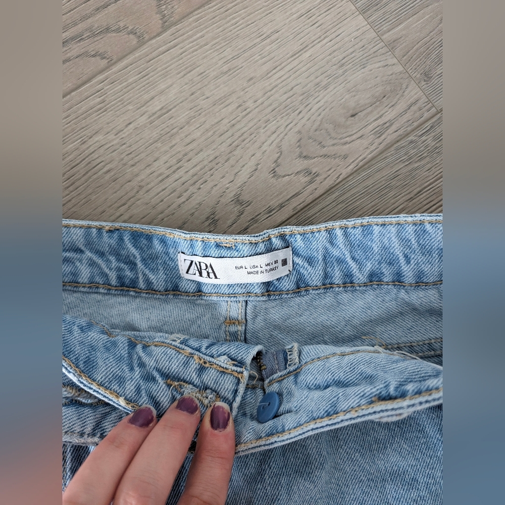 Zara denim skort size L